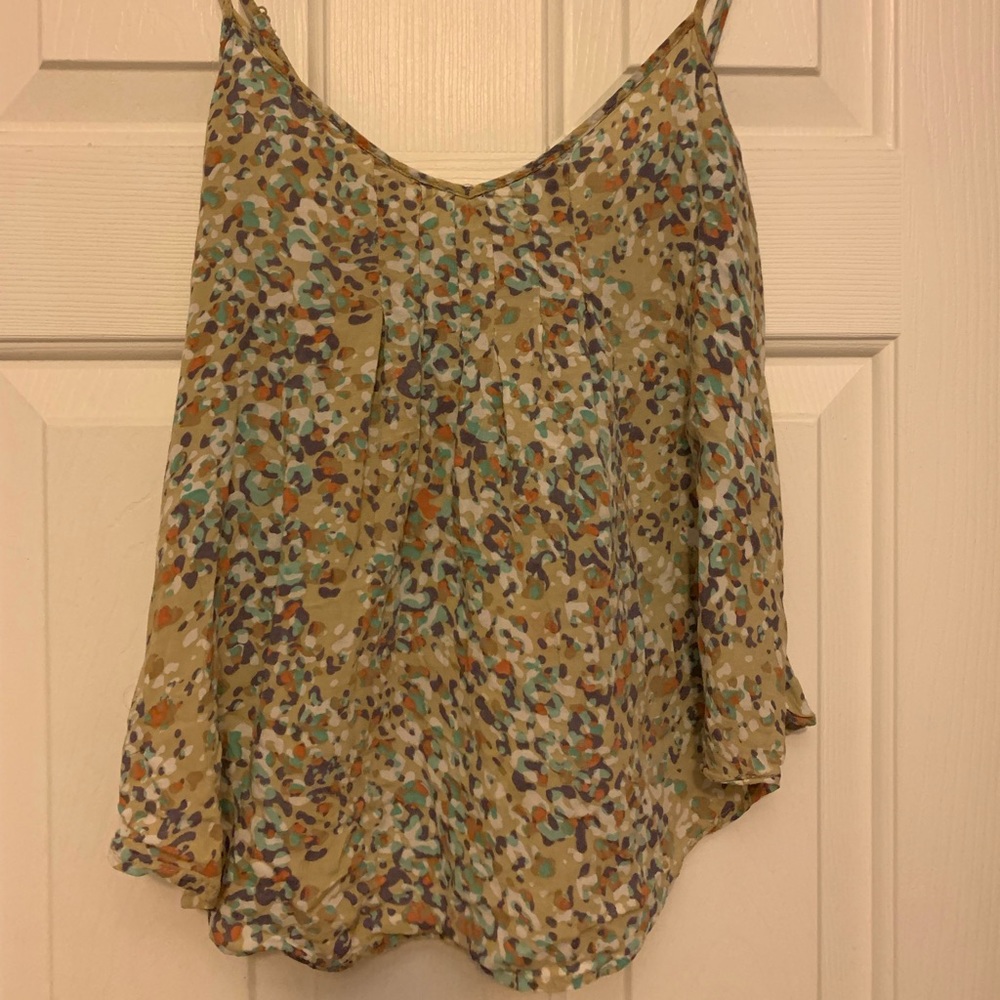 Flowy leopard print tank